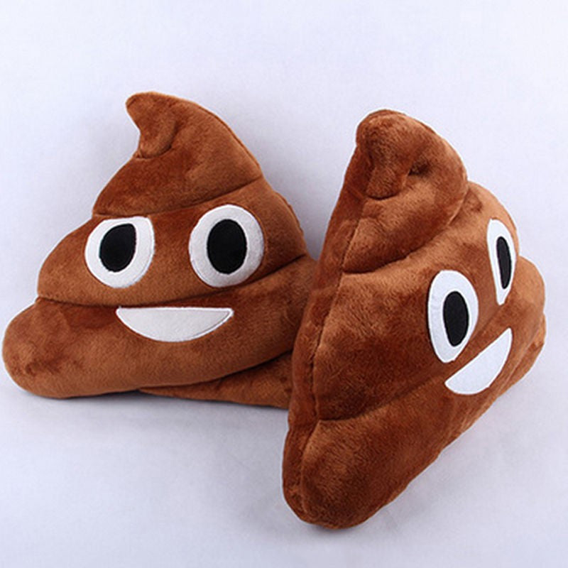 Cute Emoji Poop Pillow Smiley Emoticon Cushion Soft