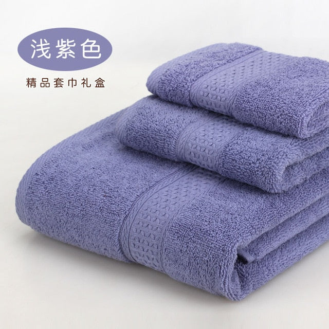 Towel set bathtowel + facetowel + handtowel 3pcs/set