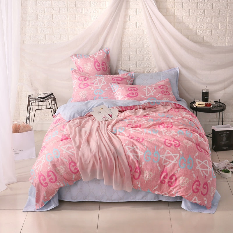 Reactive Printing BEDDING 4pcs bedsheet