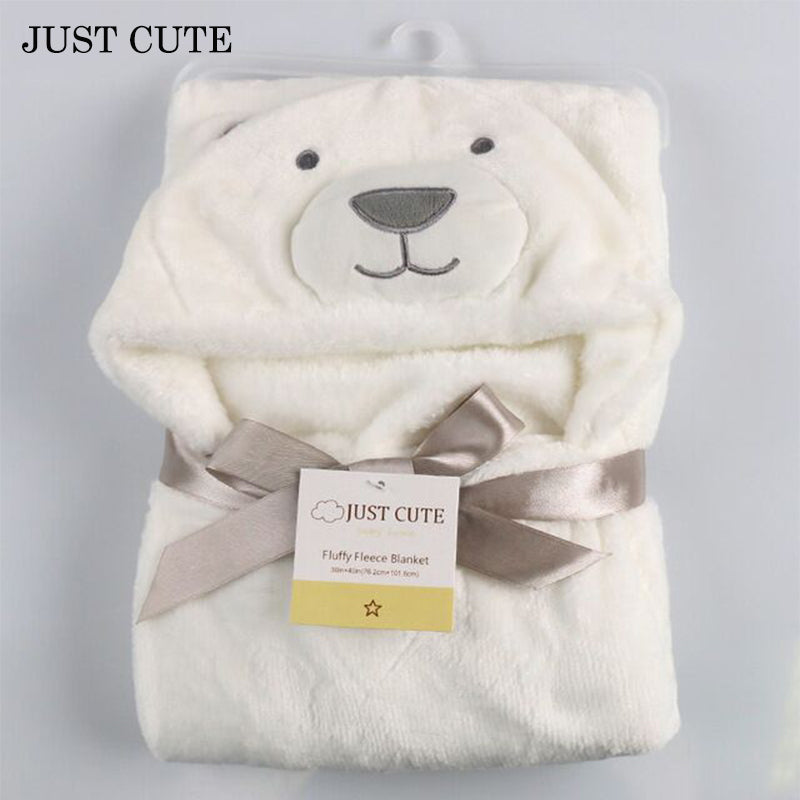 12 Colors 3D Baby Blanket 2016 Soft Hooded Animal Baby Bathrobe