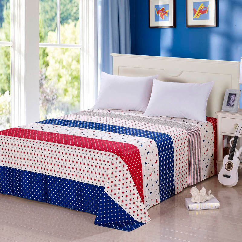 Cotton Bed Sheets Home Textile Bedding Coverlet Flat Sheet