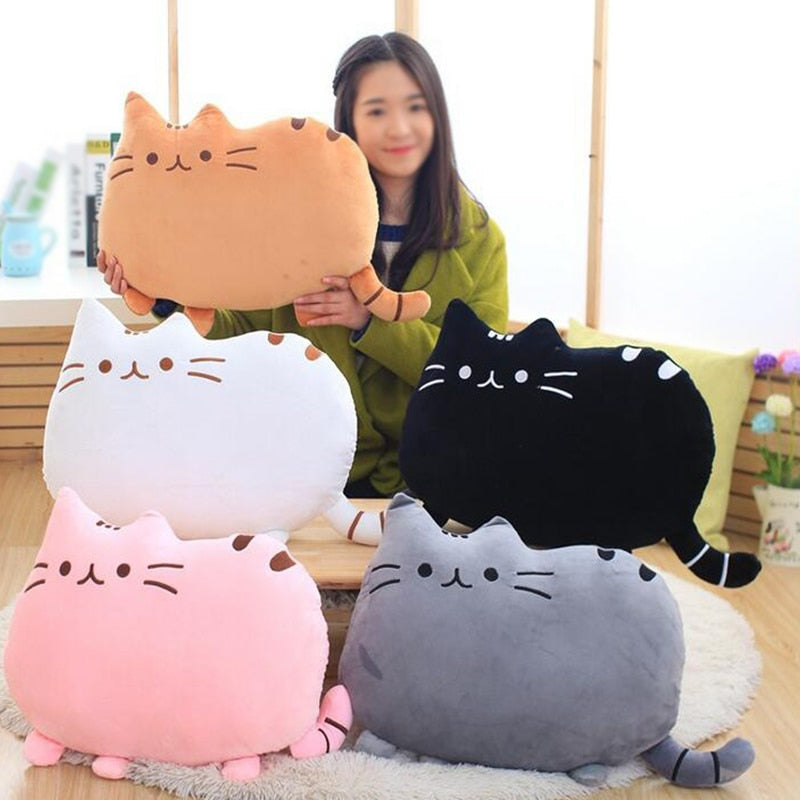 Kawaii Biscuits Cat Pillow Plush Cushion Brinquedos