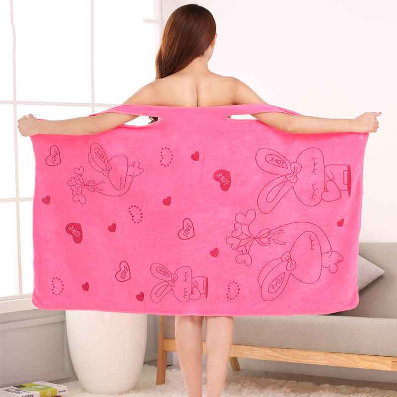 Microfiber Soft Bath Towel Fashion Women Sexy Wearable Quick Dry