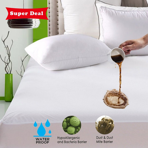 Smooth Waterproof Mattress Cover Anti Mites