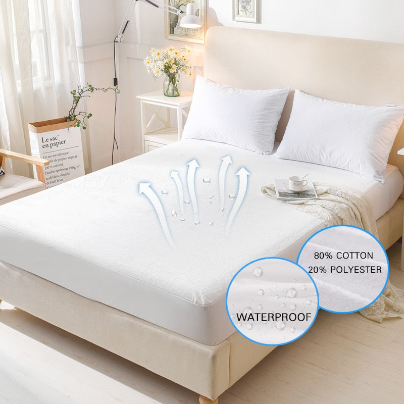 Waterproof Mattress Cover Anti-mite Breathable