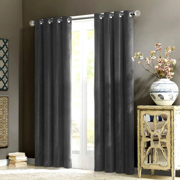 Shading Velvet Blackout Windows Curtain For Living Room