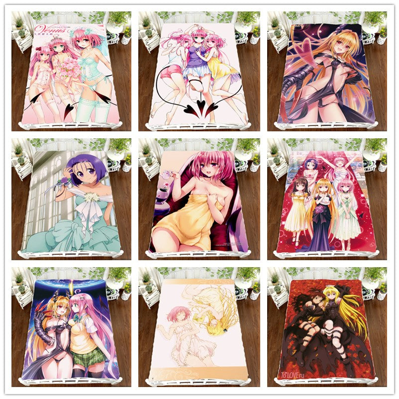 Anime Manga To Love Ru Bed Sheet