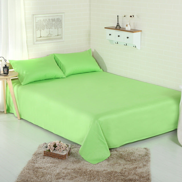 Cotton Solid Flat Sheet Bed Sheet Bed Cover Bedsheet