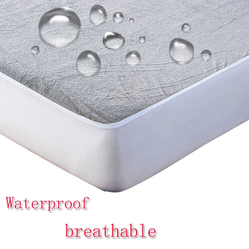 Waterproof Mattress  Protector  Cotton Fitted Mattress