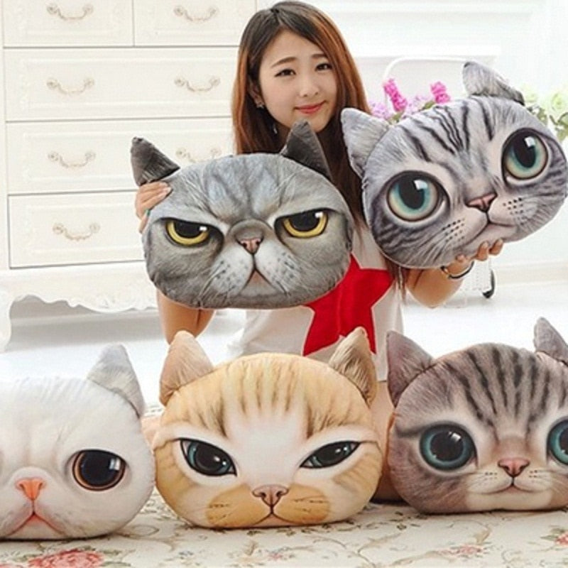 Personality Car Cushion Creative Cat Nap Pillow Cute